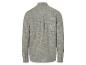 Chemise à manches longues, vue arrière, couleur taupe clair, tissu texturé.