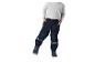 Pantalon de sport bleu foncé pour enfants avec détails réfléchissants et t-shirt gris