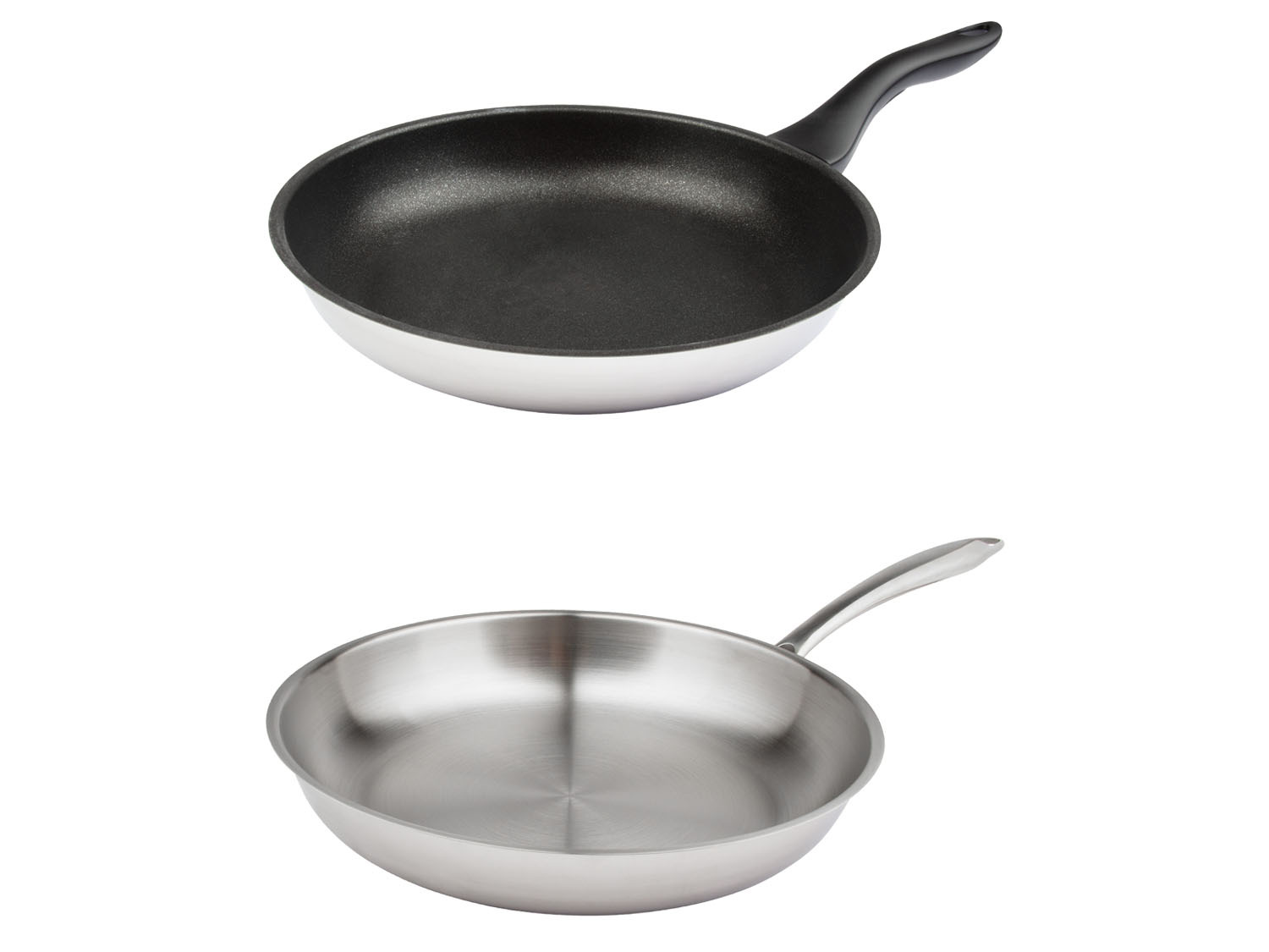 Poêle Sauteuse Inox 30 Cm - Tri-couches, Compatible Induction Et Four Jusqu'à 400°C - Idéale Pour Cuisiner Sainement