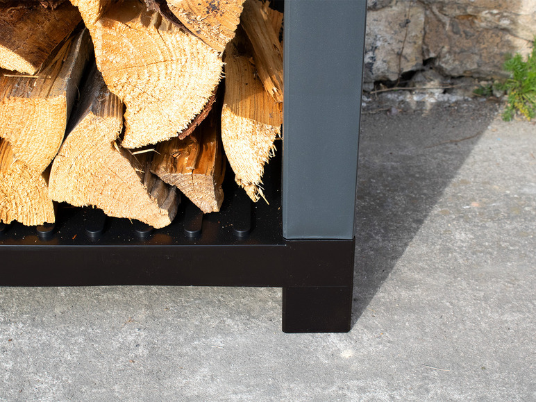 Aller en mode plein écran : KHW Étagère à bois de cheminée, en plastique résistant aux intempéries et aux UV - Image 6