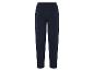 Un pantalon de survêtement bleu marine avec une taille élastique.