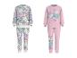 Ensemble sweat enfant LUPILU®, 2 pièces : un à motif animaux de dessins animés, un rose avec le texte « BEST FRIENDS ».
