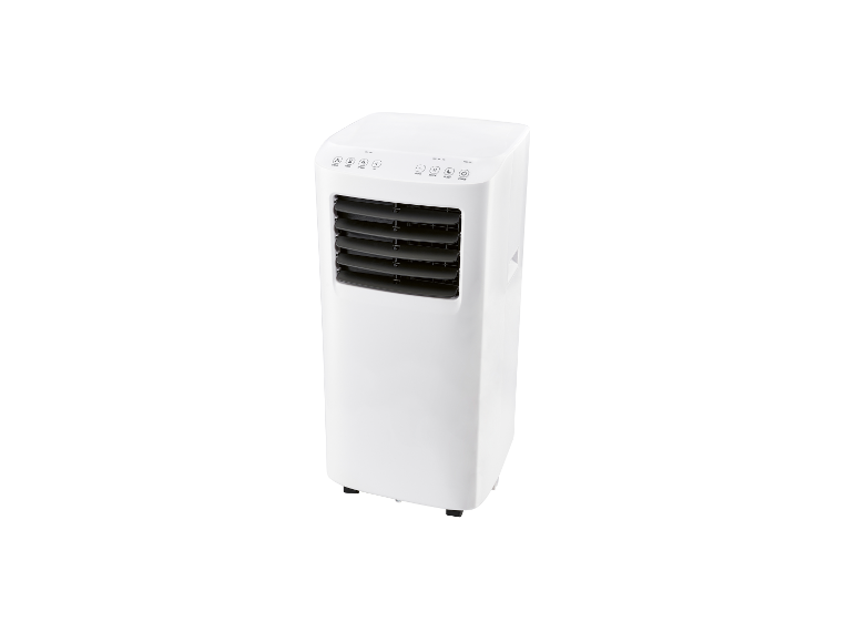 Climatisation mobile blanche.