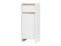 Armoire blanche avec un tiroir et une porte.