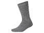 Chaussette grise côtelée avec bord-côte