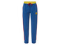 Pantalon de survêtement bleu avec des rayures rouges et le logo Lidl.