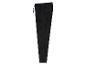Pantalon cargo noir avec élastique à la taille.