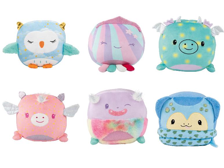 Six peluches colorées différentes LUPILU Squashi.