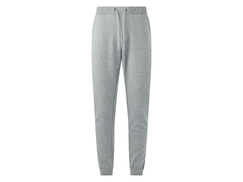 Pantalon de jogging gris avec cordon de serrage à la taille.