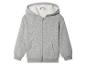 Sweat-shirt à capuche gris avec doublure polaire