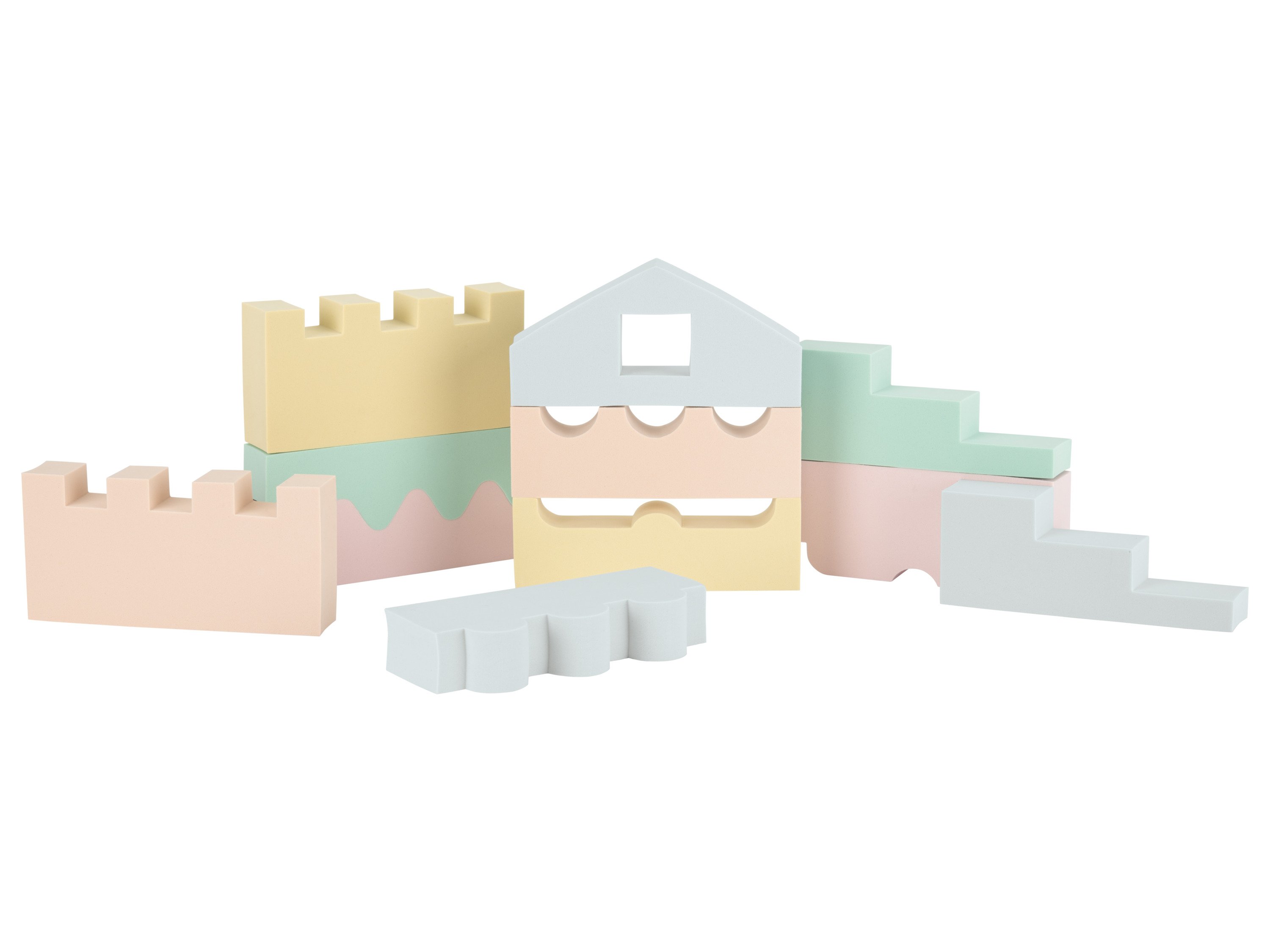 Playtive Puzzle en briques (pastel)