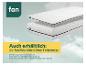 Matelas fan Flex Side Clima T avec surmatelas et texte sur le confort de sommeil optimisé.