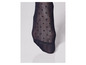 Collants noirs à pois.