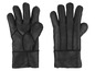 Une paire de gants en cuir noir.