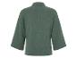 Chemise en tissu mousseline, vert foncé, style ample.