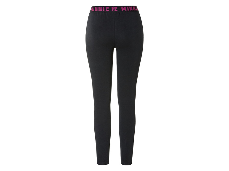 Leggings noirs avec imprimé Minnie Mouse.