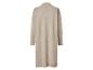 Long cardigan en maille beige, vue de dos