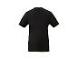 T-shirt noir uni à manches courtes, vue de dos