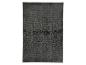 Tapis de bain rectangulaire gris foncé avec une texture douce et moelleuse