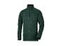 Veste polaire verte pour homme avec fermeture éclair