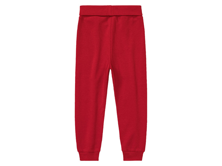 Pantalon de survêtement rouge pour enfant.