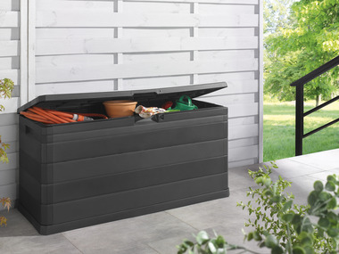 LIVARNO home Coffre de jardin, 280 L, en plastique