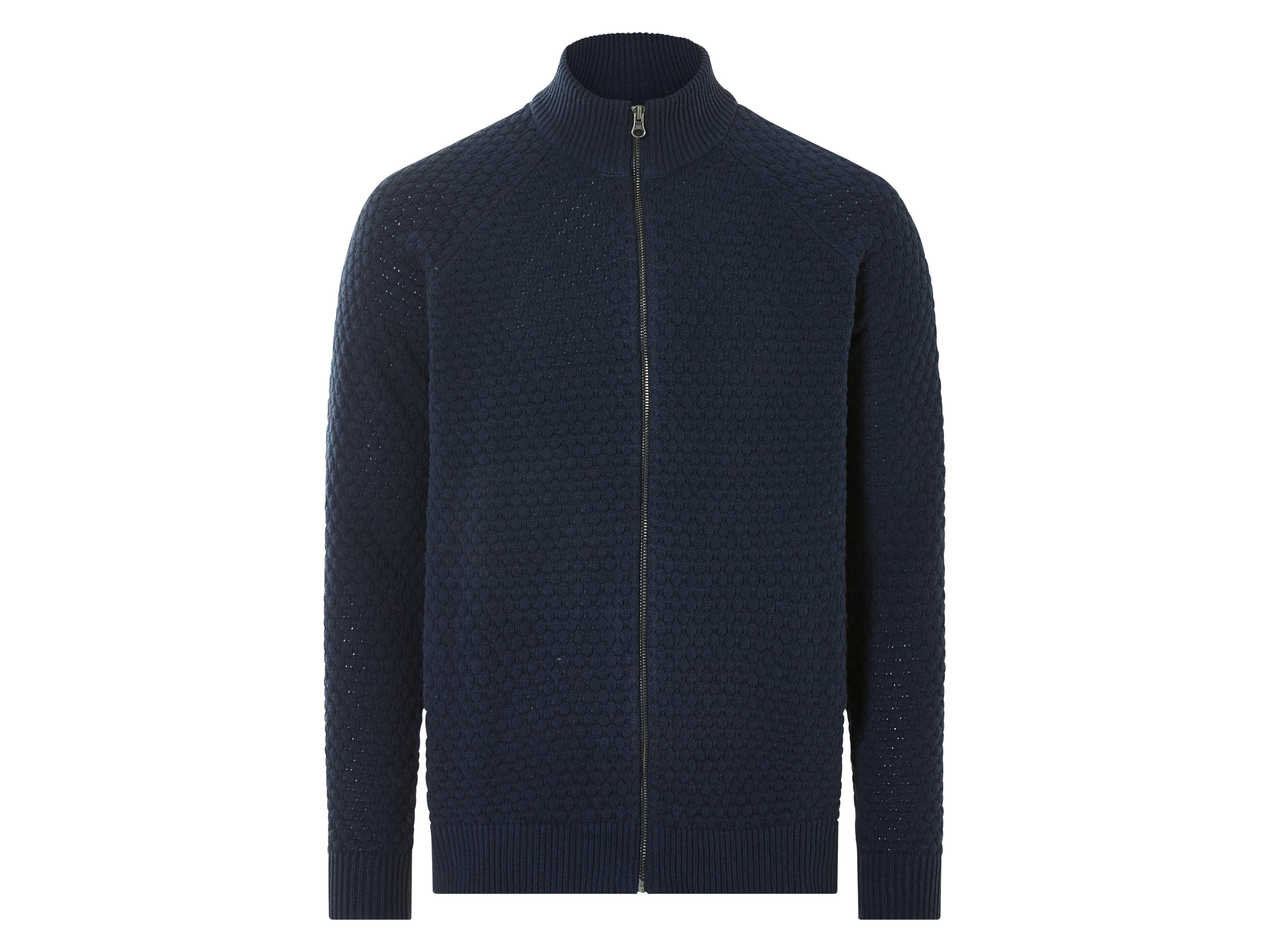 LIVERGY® Gilet zippé en maille homme (S, bleu)