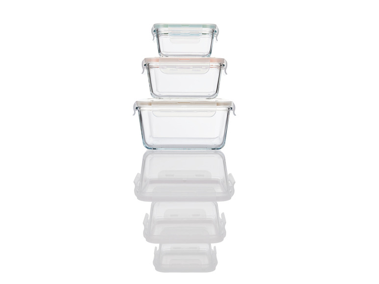Aller en mode plein écran : Set de boîtes de conservation en verre - Image 13