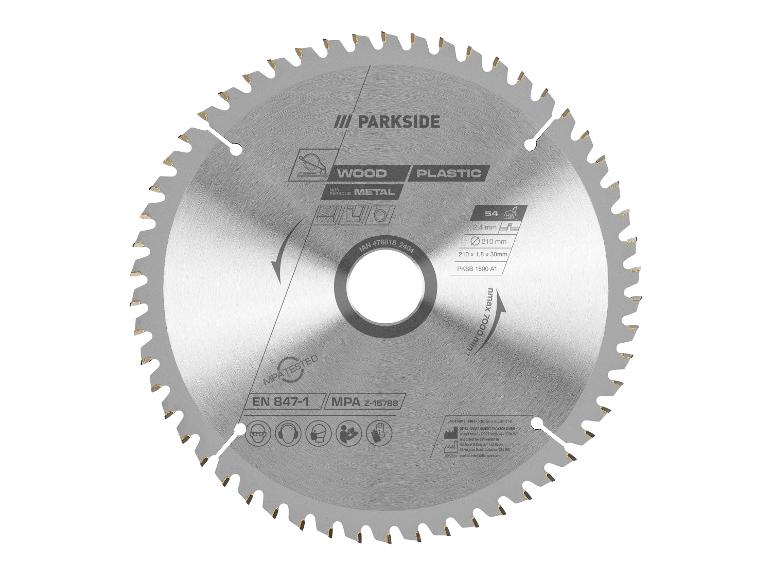 Lame de scie Parkside pour bois, plastique et métal.