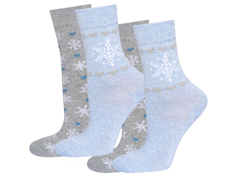 Soxo Lot de 2 paires de chaussettes de Noël unisexe 2