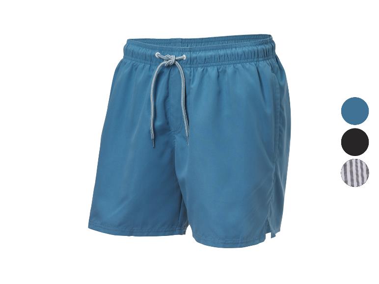Shorts de bain bleu marine et autres couleurs.