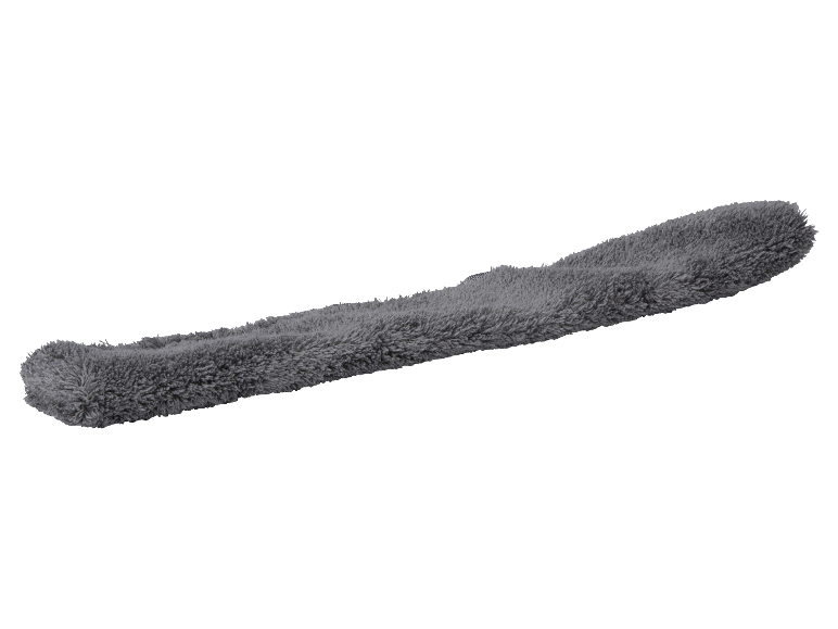 Un essuie-glace en microfibre gris.