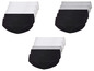 Ensemble de culottes pour femmes en noir, blanc et gris.