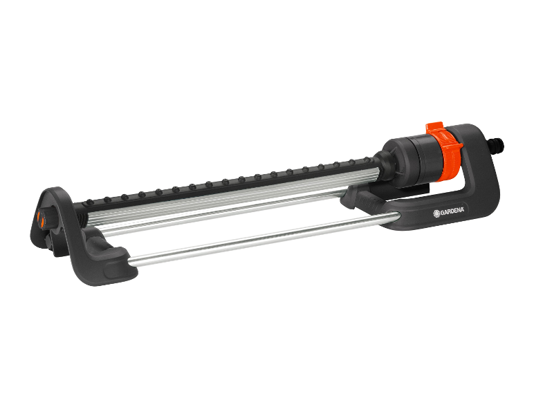 Arroseur oscillant Gardena : arrosage efficace du jardin.