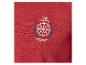 Un t-shirt rouge avec le logo 'The Sailor' et un volant.