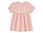 Robe rose pâle à manches courtes pour enfant.