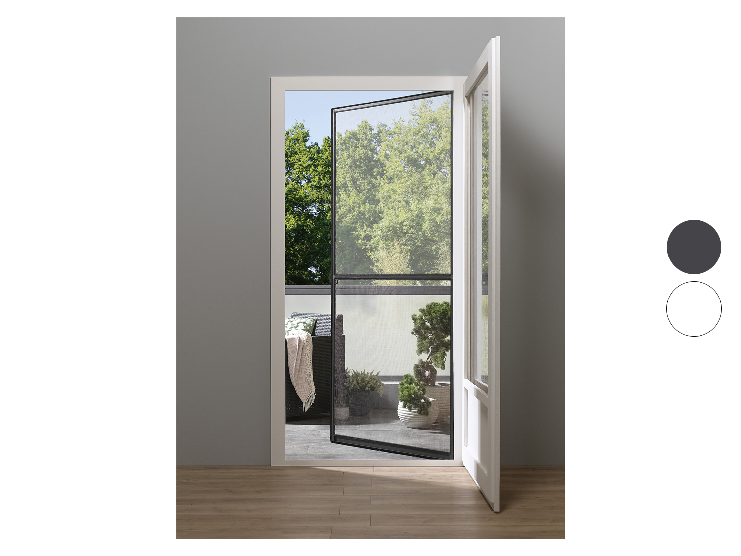 LIVARNO home Moustiquaire de porte en aluminium, 100 x 210 cm