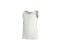Débardeur blanc pour homme avec coutures visibles.