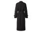 Manteau long noir pour femme, vue de dos