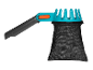 Ramasse-feuilles Gardena : outil de jardinage avec sac récupérateur.