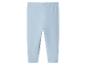 Legging bébé bleu clair avec taille élastique.