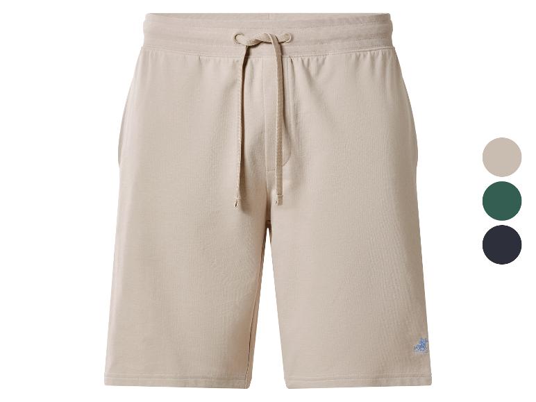 Shorts de survêtement beiges avec cordon de serrage et logo, avec échantillons de couleurs