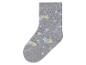 Chaussette grise avec un motif d'étoiles et d'étoiles filantes