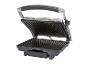 Un grill électrique ouvert prêt à faire griller des paninis ou d'autres aliments.