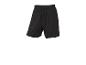 Short de sport noir avec cordon de serrage à la taille.