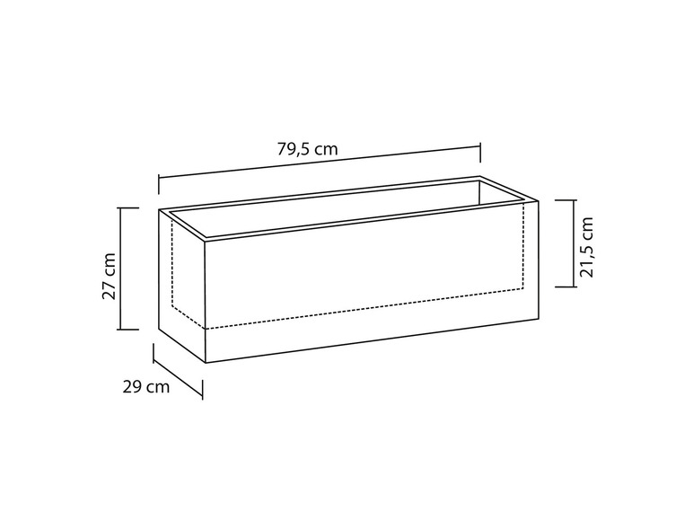 Aller en mode plein écran : Scheurich Jardinières « Cube Box », plastique, rectangulaire - Image 9