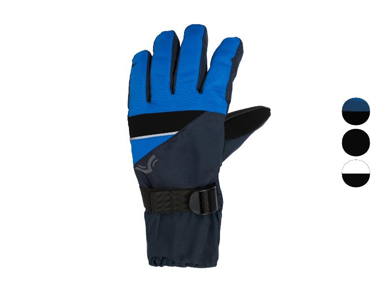 Gants de ski CRIVIT bleus et bleu foncé avec sangle réglable