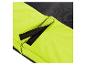 Housse de protection de trampoline jaune citron avec fermeture velcro.