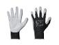 Paire de gants de travail Parkside blancs et noirs avec détails imprimés