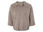 Pull en maille beige à col